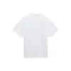 SS21 Retro-T-shirt i slätväv, stor passform, korta ärmar, unisex, vit 657059TKV949000