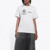 SS21 T-shirt med rund hals och logotyp, grå 612965THV841167