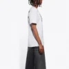 SS21 T-shirt med rund hals och logotyp, grå 612965THV841167