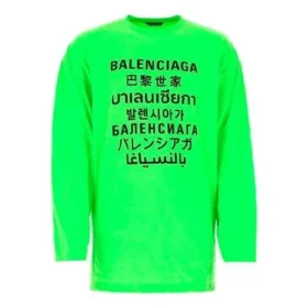 SS21 T-shirt med tryck för män, grön 641667TJVI34162