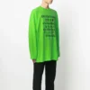 SS21 T-shirt med tryck för män, grön 641667TJVI34162