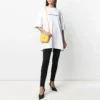 SS21 T-shirt med tryck och rund hals, vit 641655TIV549040