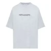 SS21 Tryckt T-shirt med rund hals Grå 620941TIV501167