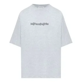SS21 Tryckt T-shirt med rund hals Grå 620941TIV501167