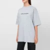 SS21 Tryckt T-shirt med rund hals Grå 620941TIV501167