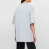 SS21 Tryckt T-shirt med rund hals Grå 620941TIV501167