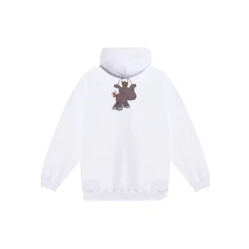 SS21 Unisex-modell med små mönster och serietryck, vit 578135TJVE69000