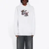 SS21 Unisex-modell med små mönster och serietryck, vit 578135TJVE69000