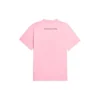 SS21 Unisex-tröja med kort ärm och alfabetmönster, rosa 612965TJVL51401