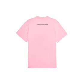 SS21 Unisex-tröja med kort ärm och alfabetmönster, rosa 612965TJVL51401