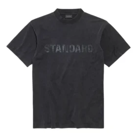 Standard-T-shirt med normal passform ”Black Faded” 850261TTVC71041