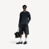 Stay-press-shorts i denim för herr i svart