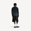 Stay-press-shorts i denim för herr i svart