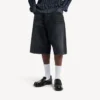 Stay-press-shorts i denim för herr i svart