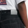 Stay-press-shorts i denim för herr i svart
