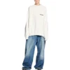 Strike 1917 Oversized tröja med rund hals ”White” 699242TMVH29800
