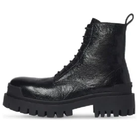 Strike snörstövlar ”Black Lambskin” 590974WAD401000