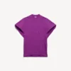 Strukturerad dam-T-shirt i violett Strukturerad dam-T-shirt i violett