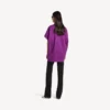 Strukturerad dam-T-shirt i violett Strukturerad dam-T-shirt i violett