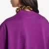 Strukturerad dam-T-shirt i violett Strukturerad dam-T-shirt i violett