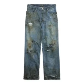Super Destroyed Baggy Byxor ”Light Blue” 745248TNW014012