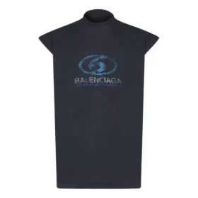 Surfer-T-shirtar utan ärmar ”Black Blue” 767844TPVM31412