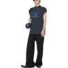 Surfer-T-shirtar utan ärmar ”Black Blue” 767844TPVM31412
