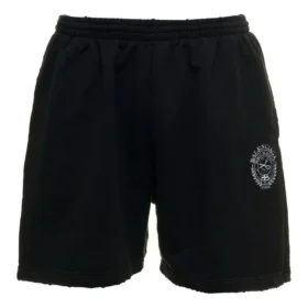Sweatshorts med logotyp i borstad stil ”Washed Black” 676137TMVA39034
