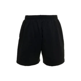 Sweatshorts med logotyp i borstad stil ”Washed Black” 676137TMVA39034