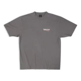T-shirt för Political Campaign, stor storlek ”Grey” 641655TNVG51227