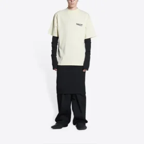 T-shirt för Political Campaign, stor storlek, ”Off White” 641675TKVJ18962