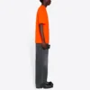 T-shirt i stor passform ”Fluo Orange” 641675TKVE87073