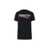 T-shirt med alfabetlogotyp, kortärmad, svart 612964TIV521070