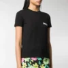 T-shirt med alfabetlogotyp, kortärmad, svart 612964TIV521070