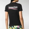 T-shirt med alfabetlogotyp, kortärmad, svart 612964TIV521070