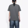 T-shirt med bandporträtt och tryckt logotyp, retrostil, korta ärmar, grå 612965TIV471404
