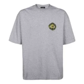 T-shirt med Crest-logotyp ”Grey” 612966TLV611300