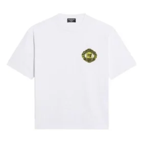 T-shirt med Crest-logotyp ”White” 612966TLV619000
