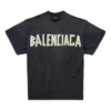 T-shirt med dubbel framsida ”Washed Black” 791615TQVQ61021