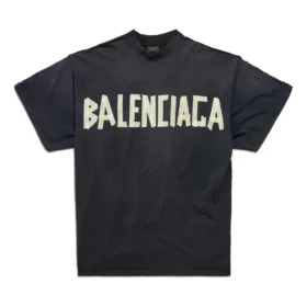 T-shirt med dubbel framsida ”Washed Black” 791615TQVQ61021