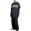T-shirt med dubbel framsida ”Washed Black” 791615TQVQ61021