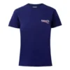 T-shirt med kort ärm och tryckt alfabetlogotyp, blå 612964TIV521195