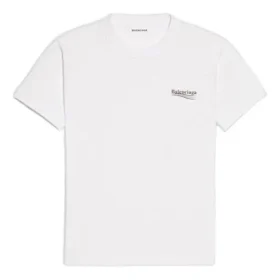 T-shirt med kort ärm och tryckt bokstavslogotyp ”White” 612964TIV529040
