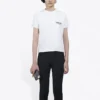 T-shirt med kort ärm och tryckt bokstavslogotyp ”White” 612964TIV529040
