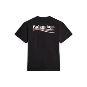 T-shirt med korta ärmar och Political Campaign logotyp ”Svart” 612964TKVJ11070