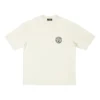 T-shirt med korta ärmar och Scissor Crest-logotyp ”Cream” 612966TMVA29069