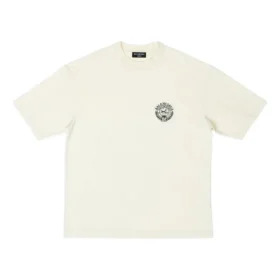 T-shirt med korta ärmar och Scissor Crest-logotyp ”Cream” 612966TMVA29069