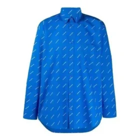 T-shirt med logo över hela ”Blue White” 534333TBL967560