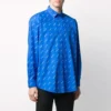T-shirt med logo över hela ”Blue White” 534333TBL967560
