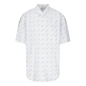 T-shirt med logo över hela plagget ”White Black” 534332TBL969040